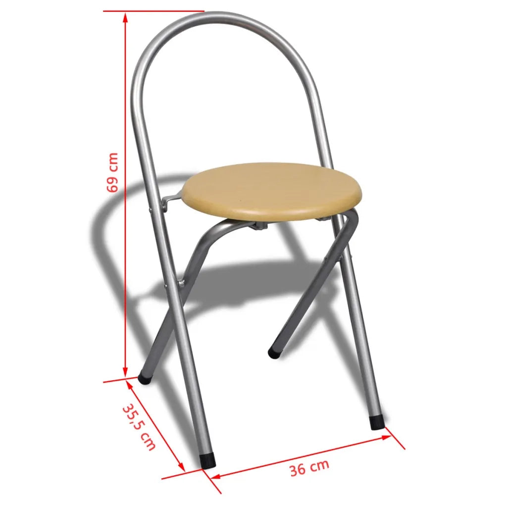 Set da Bar Pieghevole per Colazione con 2 Sgabelli CFW3651482