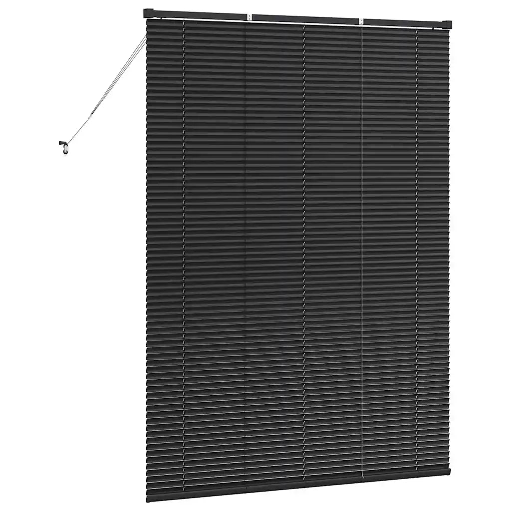 vidaXL Tenda per Finestra con tende Nero Alluminio