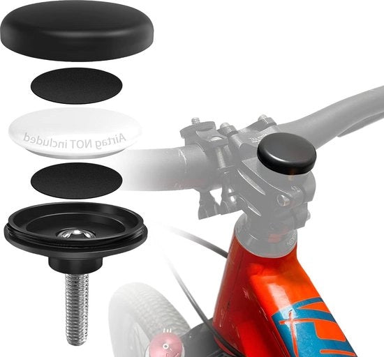 Fendina per AirTag - Sicurezza anti-furto per bici da mountain bike - Impermeabile - 318mm A-headset - Adatto a tutte le biciclette da mountain bike