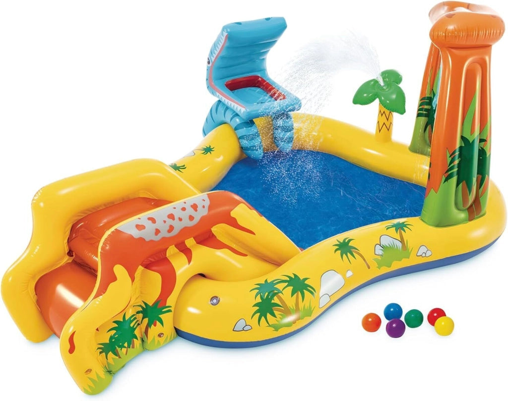 Intex Playground Dinosauri Multicolore 249 x 191 x 109 cm 57444NP