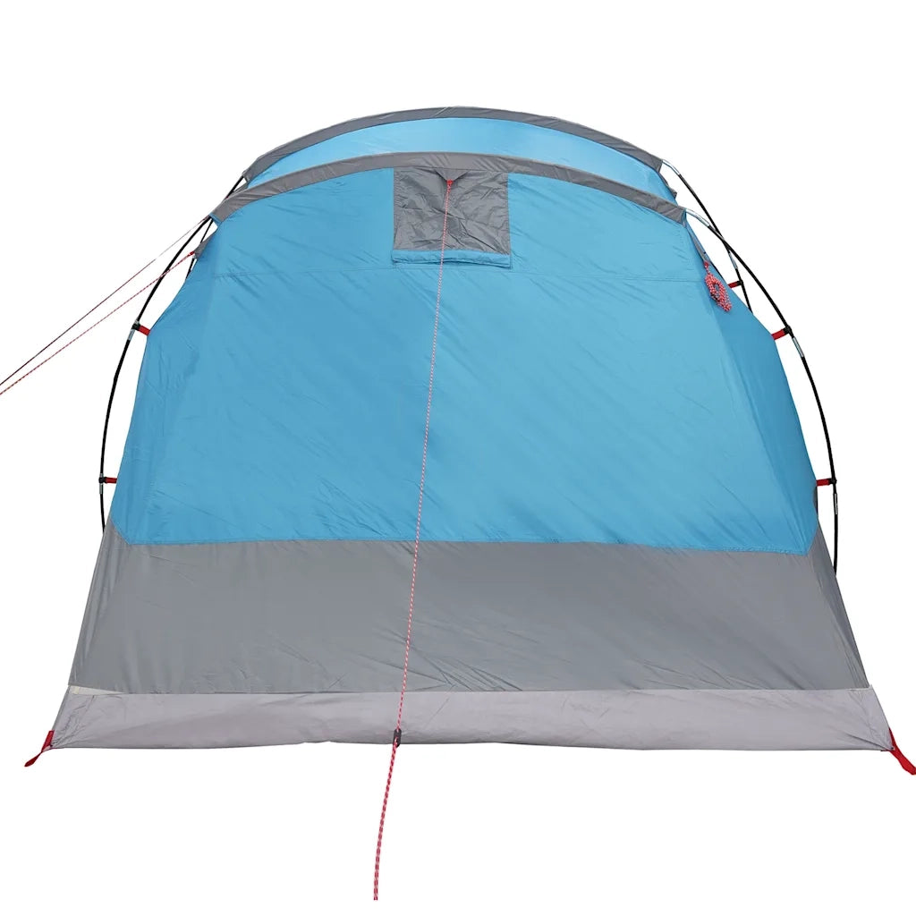 vidaXL Tenda da Campeggio a Tunnel per 4 Persone Blu Impermeabile