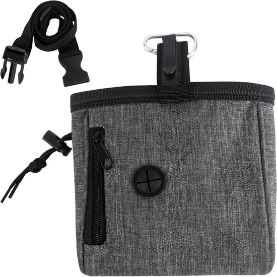 Borsa per Cibo per Cani Impermeabile - Borsa per Cane da Allenamento Portatile con Cintura Regolabile e Fermo con Ganci - Multifunzionale per Viaggi o Utilizzo All'Aperto