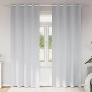 Tende Blackout con Anelli 2 pz Grigio Chiaro 245 x 140 cm 4107351
