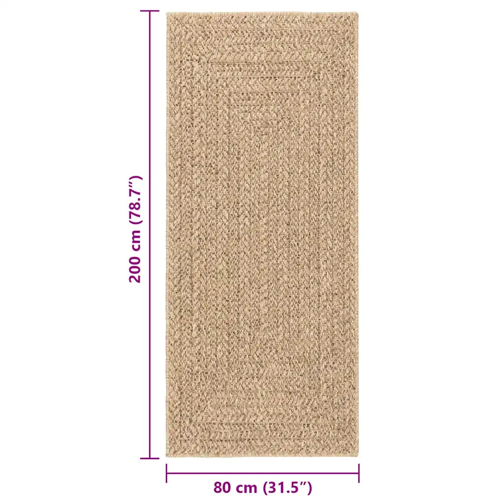 Tappeto ZIZUR 80x200 cm Aspetto Iuta per Interni ed Esterni 4006151