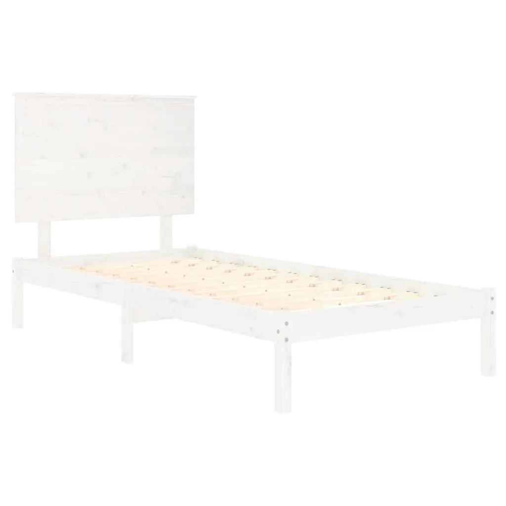Giroletto Bianco in Legno Massello 90x190 cm 3FT Single cod mxl 64031