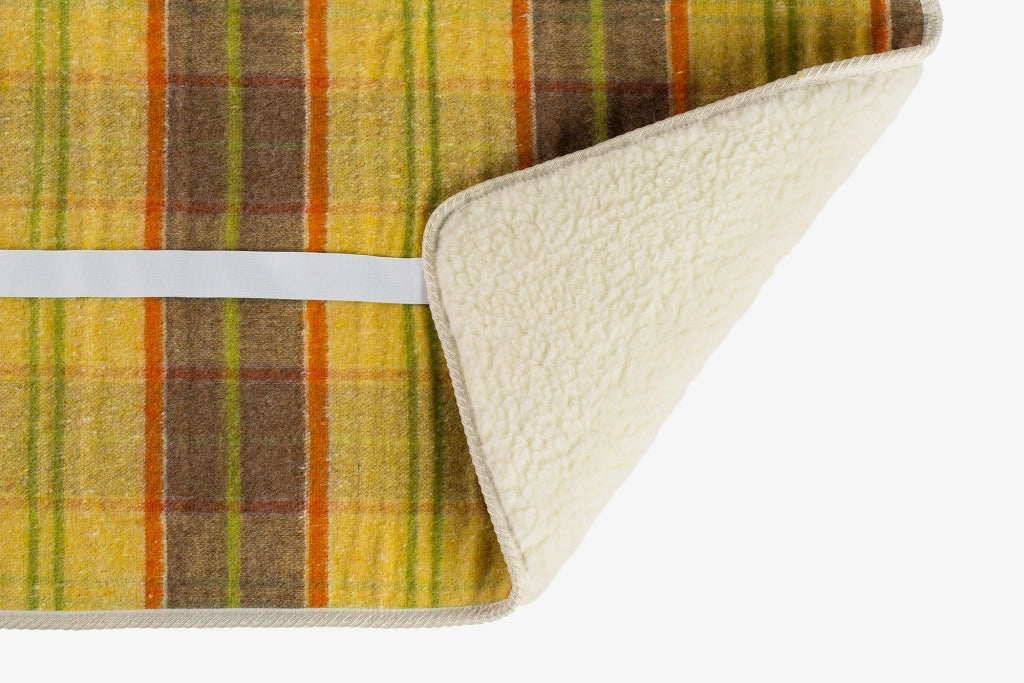 Coperta Termica Elettrica Singola in Lana 100% Scaldaletto Maxi Scozzese