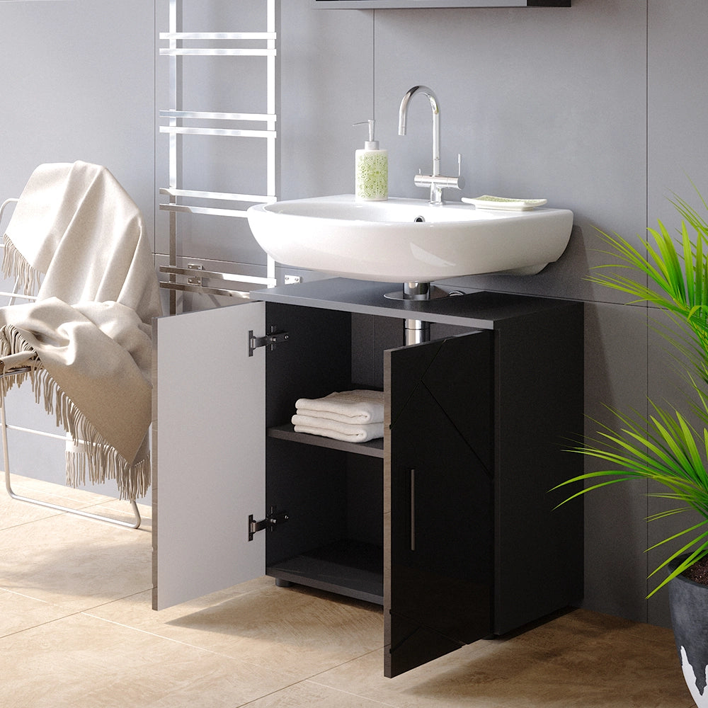 Vicco Mobile sottolavabo per bagno Antracite lucido 60 x 59 cm
