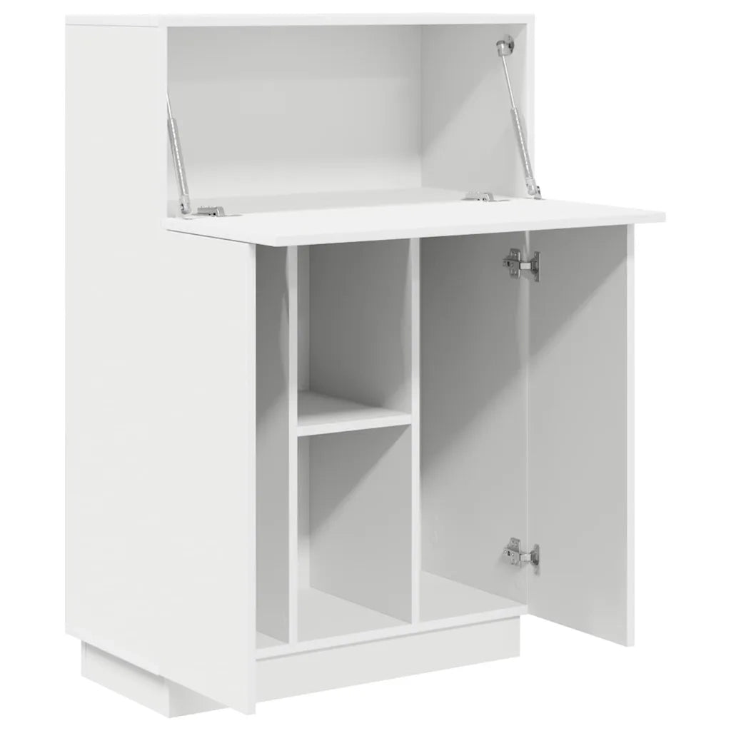 Scrivania | Tavolo da Ufficio Bianco 71,5 x 31,5 x 106,5 cm Legno multistrato