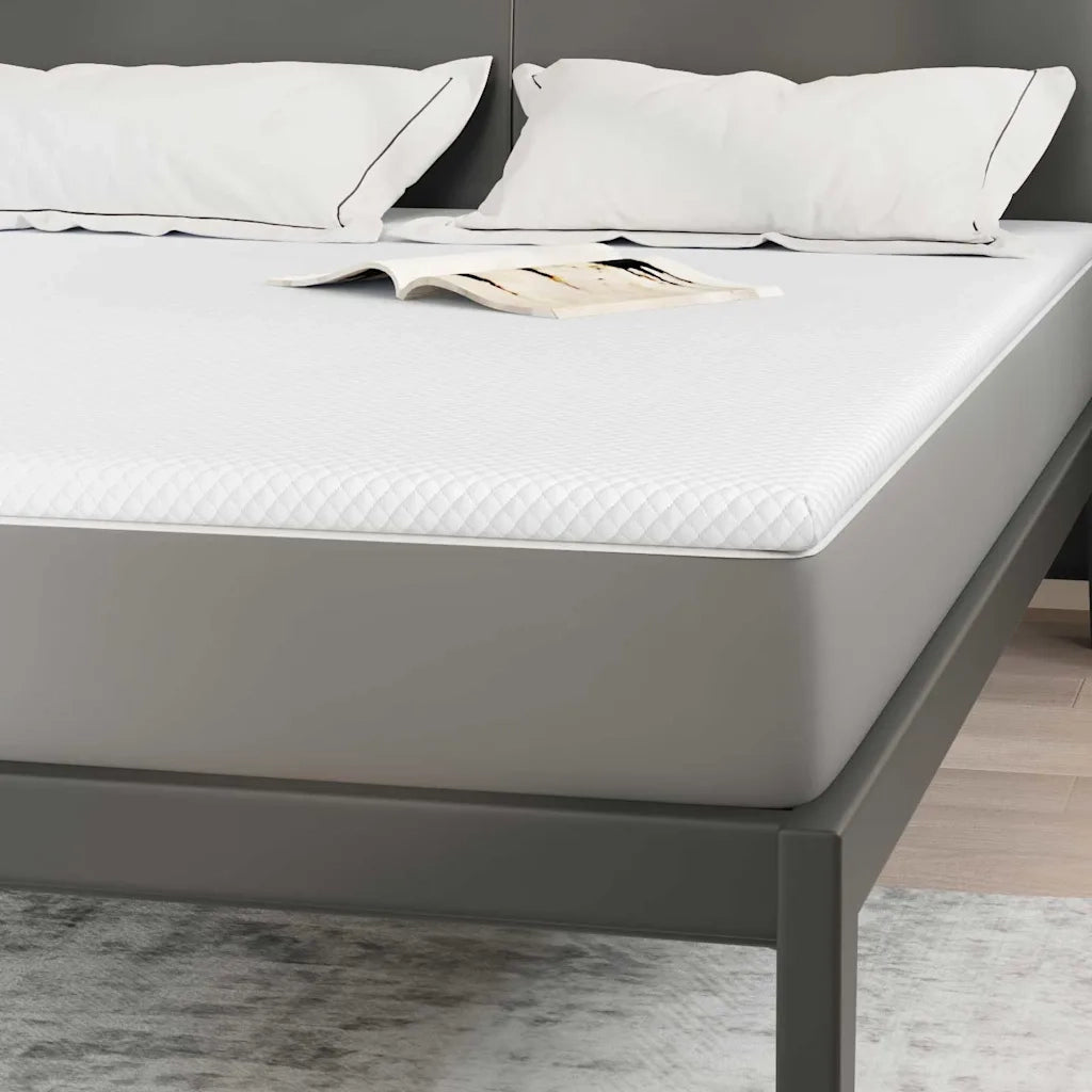 Topper per materasso Bianco 140 x 200 cm Tessuto Jacquard CFW3392997