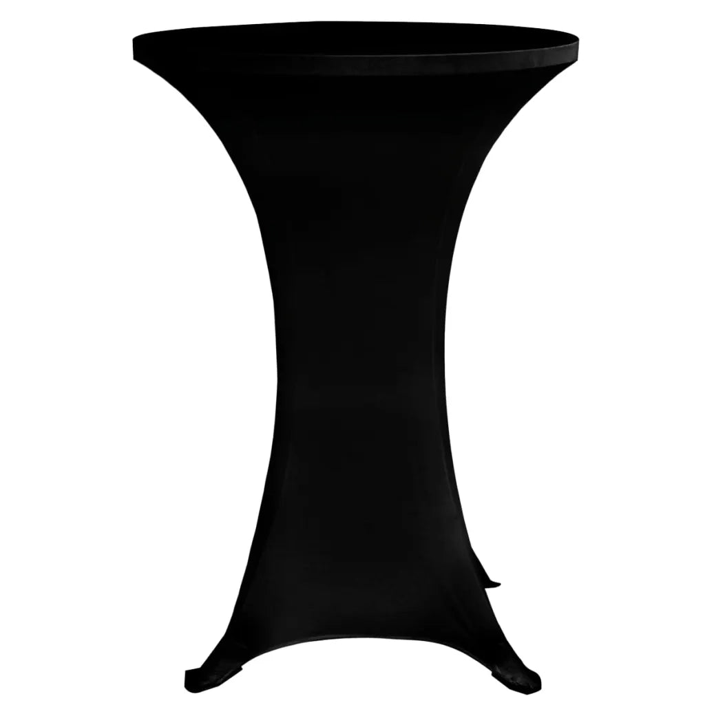 Coperture Verticali per Tavolo 4 pz Ã˜70 cm Nero Elastico  cod mxl 60538