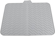 Mat di asciugatura per piatti in silicone - Mat asciugamani con superficie antiscivolo - Mat per asciugare i piatti - Mat di asciugatura per piatti - 43 x 58 cm - Facile da pulire