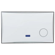 Specchio da bagno illuminato a LED rettangolare 100 x 60 cm Glamour con altoparlante Bluetooth Lente di ingrandimento