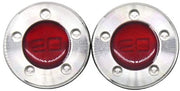 Pesi per golf 20g - 2 pezzi - Pesi metallici di alta qualità - Anelli in gomma - Resistenti alle abrasioni - Immergibili