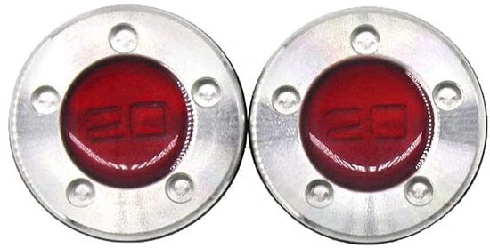 Pesi per golf 20g - 2 pezzi - Pesi metallici di alta qualità - Anelli in gomma - Resistenti alle abrasioni - Immergibili