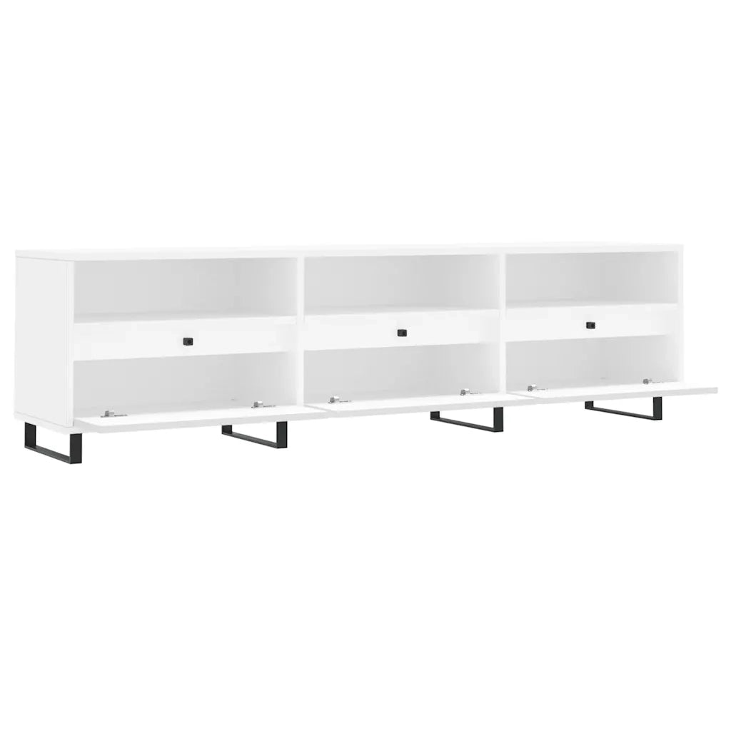 Mobile TV | Armadietto TV | Mobile Porta TV Bianco 150x30x44,5 cm in Legno Multistrato