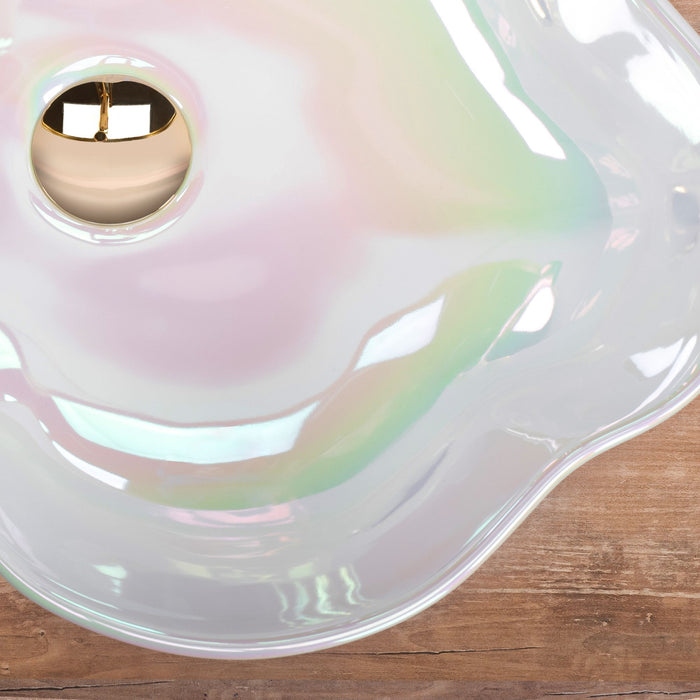 Lavabo Da Appoggio Rea Akoya Pearl