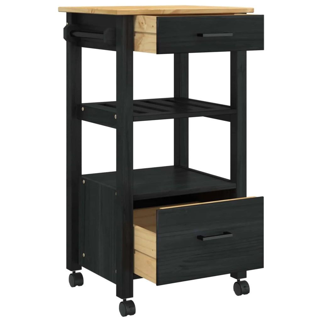 Carrello da Cucina MONZA Nero 48 x 40 x 88,5 cm CFW1133320