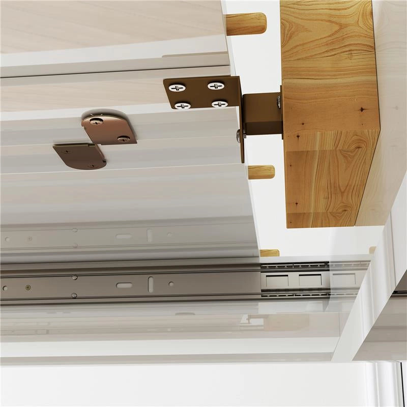TAVOLO DA PRANZO ALLUNGABILE PER 4-6 PERSONE CON PANNELLI A RIBALTA, IN LEGNO, 120-160X80X78 CM, BIANCO