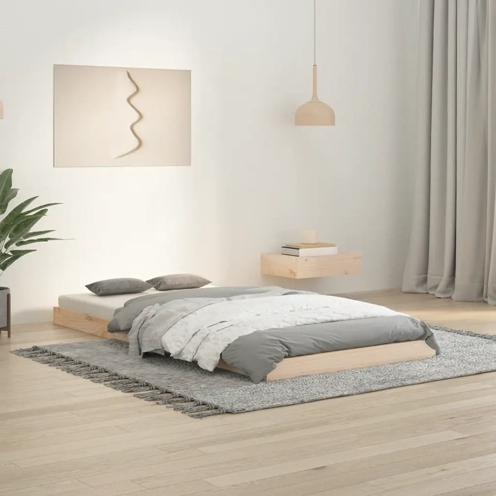 Letto singolo | Letto per adulti | Giroletto 90x190 cm Single in Legno Massello di Pino