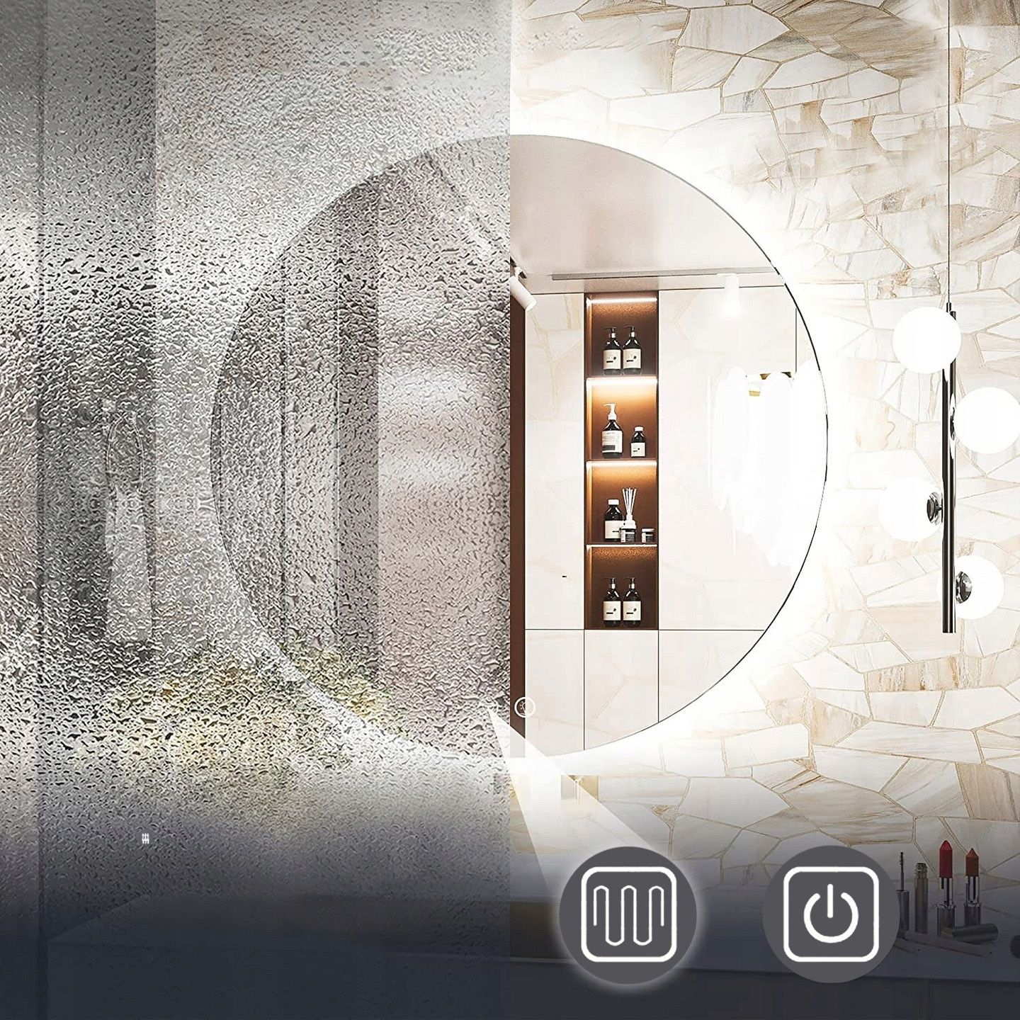 Specchio Led 50cm Hzj050