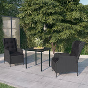 Set da Pranzo da Giardino 3 pz Grigio Scuro 3099637