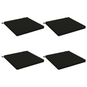 Cuscini per Sedia in 4 Pezzi SOEST 4 pz 100% Poliestere Nero 945006