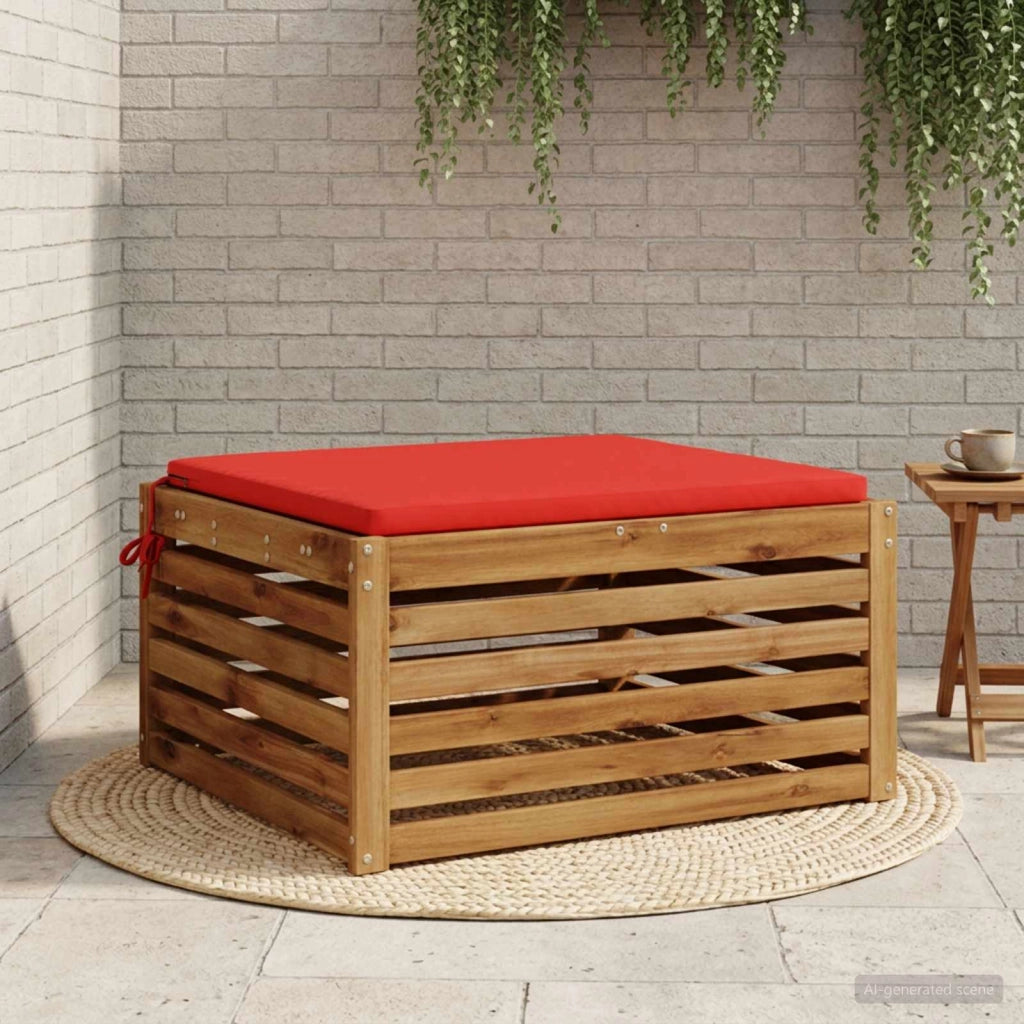 Cuscino per Sedia in Unico Pezzo SOEST 100% Poliestere Rosso 944635