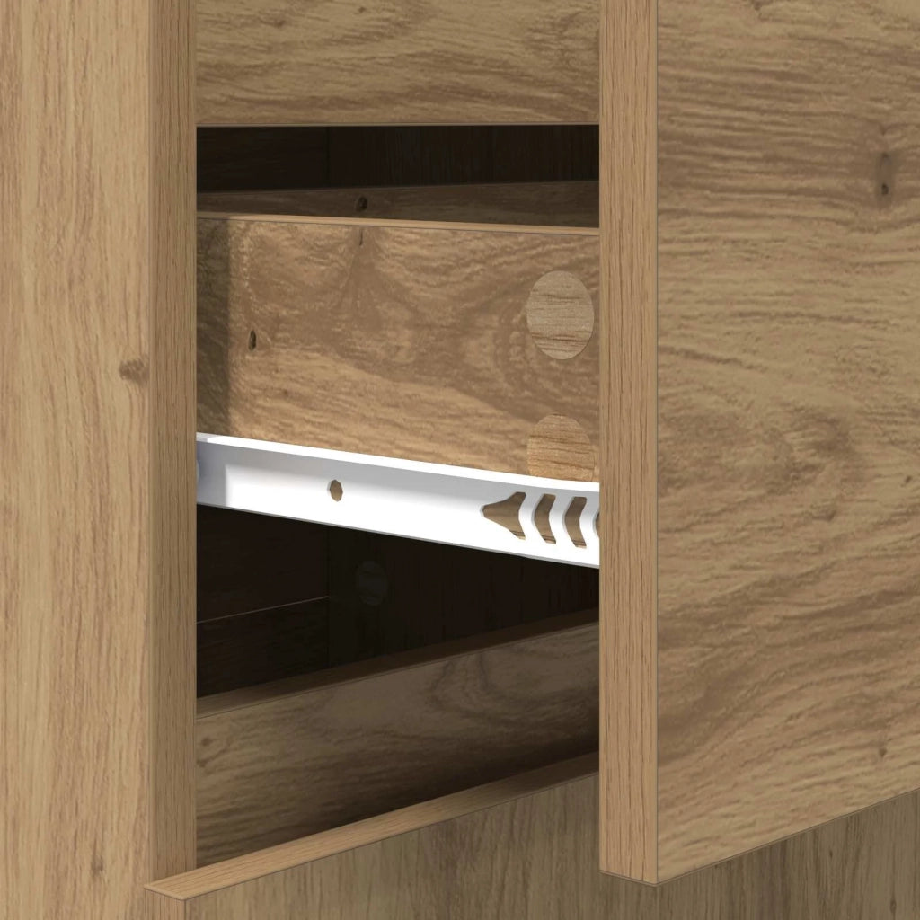Credenza rovere artigianale 35 x 40 x 70 cm Legno multistrato