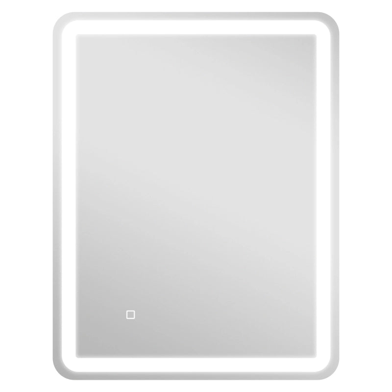SPECCHIO BAGNO LED 70x90 cm Argento, Touch, Anti-appannamento
