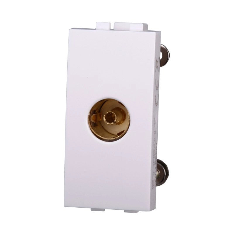 Connettore Presa TV Terminale Femmina Colore BIANCO Compatibile Con Bticino Living Light