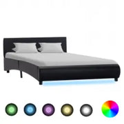 Giroletto con LED Nero in Similpelle 140x200 cm
