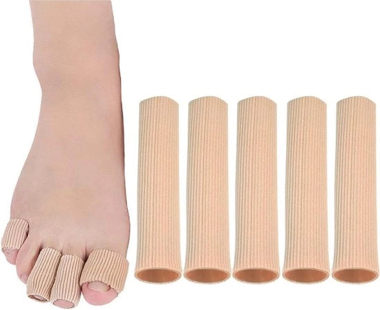 5 pezzi di protettori per piedi in silicone - prevenzione di callosità e bolle - gel per protezione dei piedi - rimuovitore di callosità - cuscinetto per calli - trattamento di borsite - protezione di eelt 15 cm di lunghezza