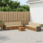Set divani con cuscino 9 pcs Legno di Acacia Massello 3384189