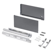 Kit di accessori divisori per interno cassetti Vertex-Concept, larghezza 600 mm, Alluminio e Tecnoplastica, Grigio ant..