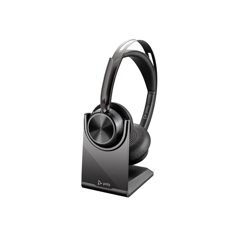Hp poly voyager focus 2 usb-c-c headset +usb-c/a adapter +charging stand - 9T9J5AA#AC3