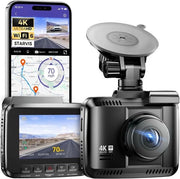 Dual Dashcam per Auto - Dual Camera per Auto - Camera per Auto con Visione Notturna - Camera per Auto con Senso di Movimento - Camera per Auto con Lente Wide-Angle - Modalità di Parcheggio - Registrazione Continua - Camera per Auto con Carta di Memoria SD