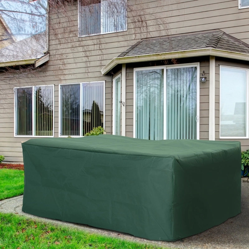Telo di copertura impermeabile per mobili da giardino 210 x 140 x 80 cm, verde, tessuto Oxford 600D
