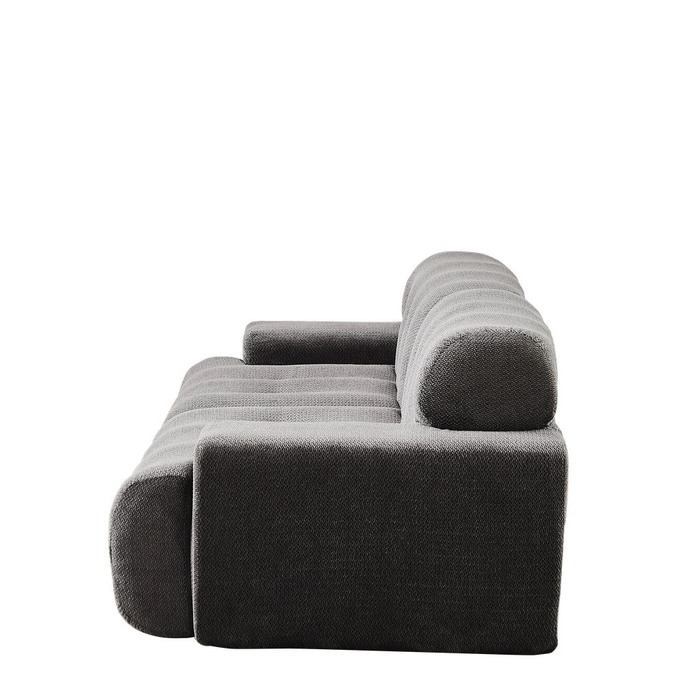 Divano 2 Posti Cloud con Braccioli Larghi e Bottoni ¨C Xylo ¨C Grigio