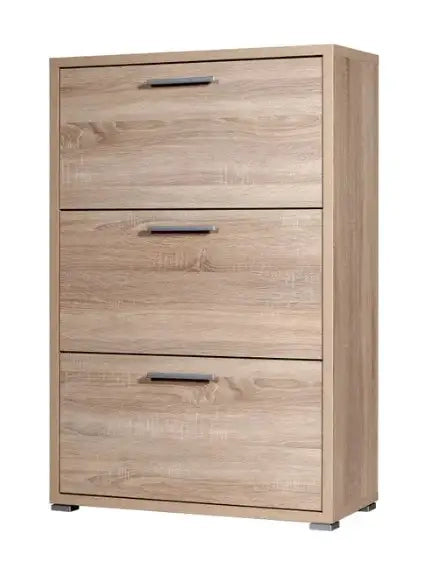 Scarpiera 3 ante a ribalta 75,3 cm X 115,7 cm in rovere somona