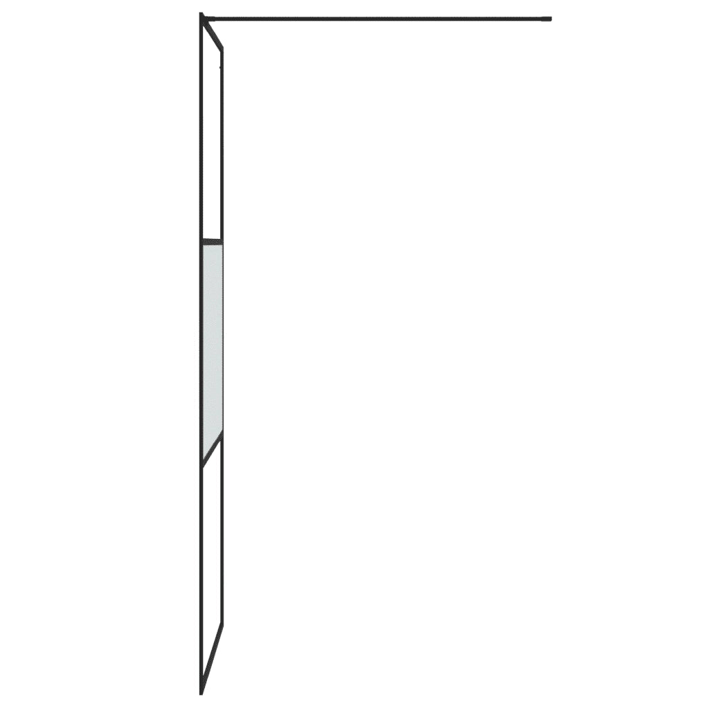 Parete Doccia Walk in 80x195 cm Vetro Semi Smerigliato ESG cod mxl 45661