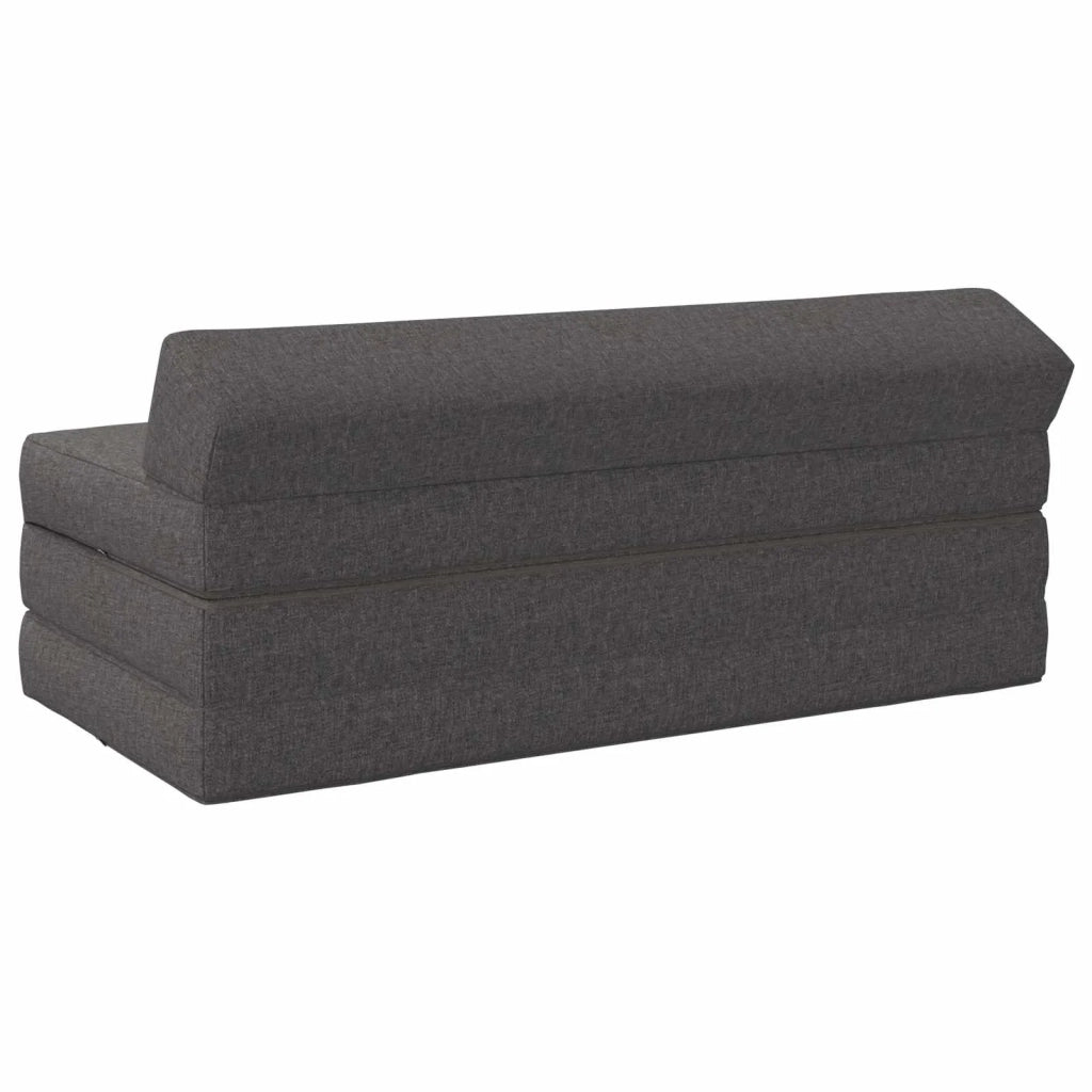 Divano Letto Pieghevole Grigio Chiaro 120 x 60 x 49 cm Tessuto