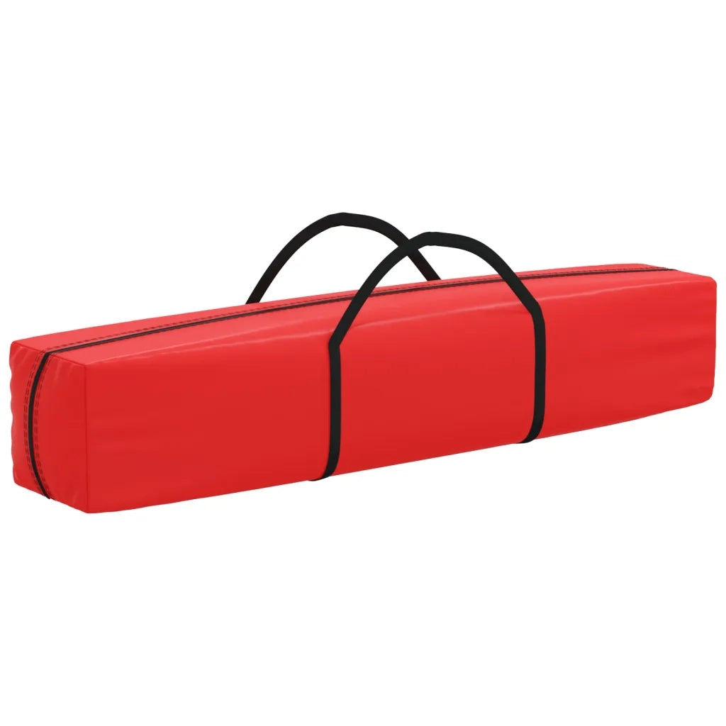 Tenda per Feste Pieghevole-Tenda Gazebo Rosso 3x6 m