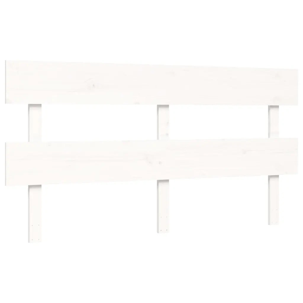 Giroletto senza Materasso Bianco 160x200 cm Legno Massello Pino 3193542