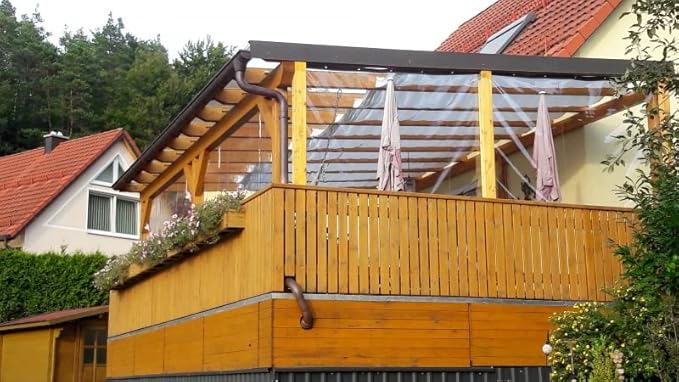 Telo PVC Trasparente IGNIFUGO - Altezza 180cm, Spessore 0.65mm: Resistente, Impermeabile, Vendita al Metro - Ideale per Interni, Esterni