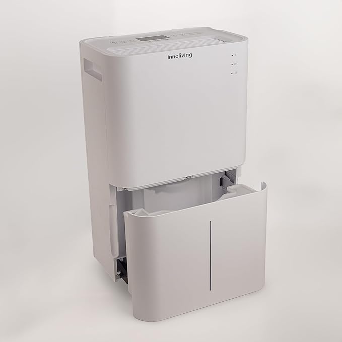 Innoliving Deumidificatore 25L, Modalità Asciugatura, Gas R290 Eco-Friendly, Timer 24h, Digitale, Capiente, Sbrina Autom, Serbatoio 4 Litri