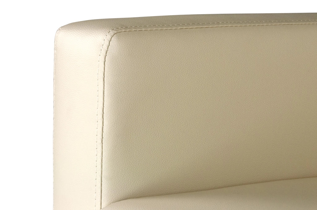 Divano 2 posti in ecopelle beige - Charlie - DI-CHA11PU
