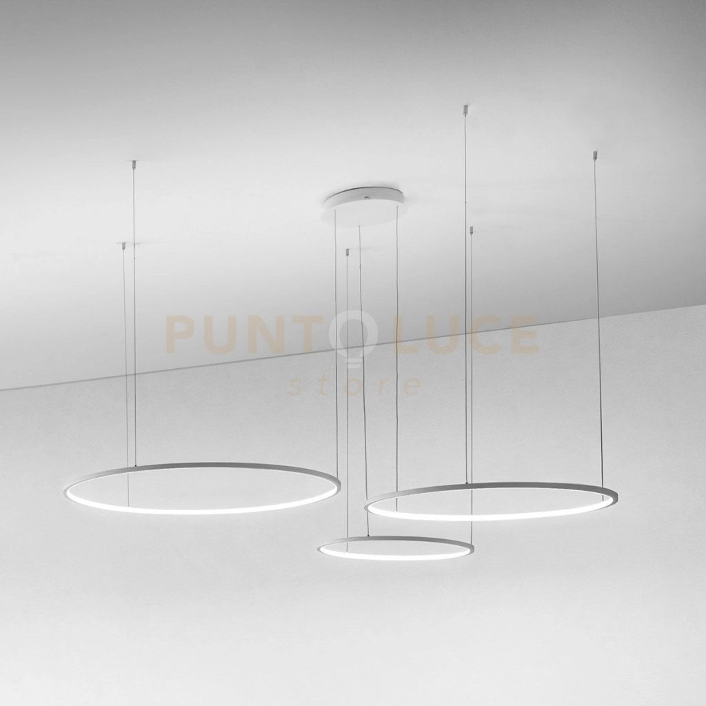 ERIKA S/3D LAMPADARIO SOSPESO A LED BIANCO 3000K 7100LM 28W(35W+45W+48W) DIMMERABILE 3 LUCI