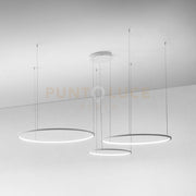 ERIKA S/3D LAMPADARIO SOSPESO A LED BIANCO 3000K 7100LM 28W(35W+45W+48W) DIMMERABILE 3 LUCI