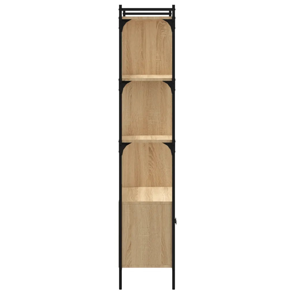 Libreria con Ante Rovere Sonoma 76,5x30x154,5 cm Legno ingegnerizzato 833349