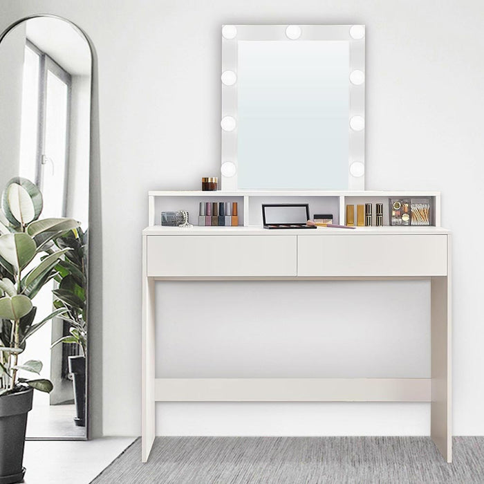 Toeletta Trucco Los Angeles Specchio Led Freddo Caldo Specchiera Makeup Cassetti